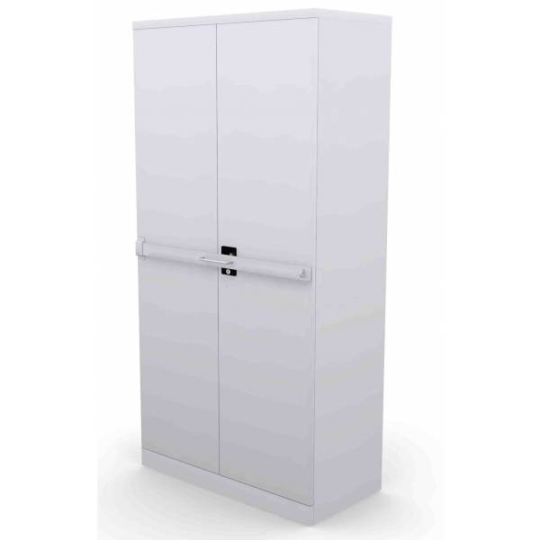 Metal cabinet online with locking bar